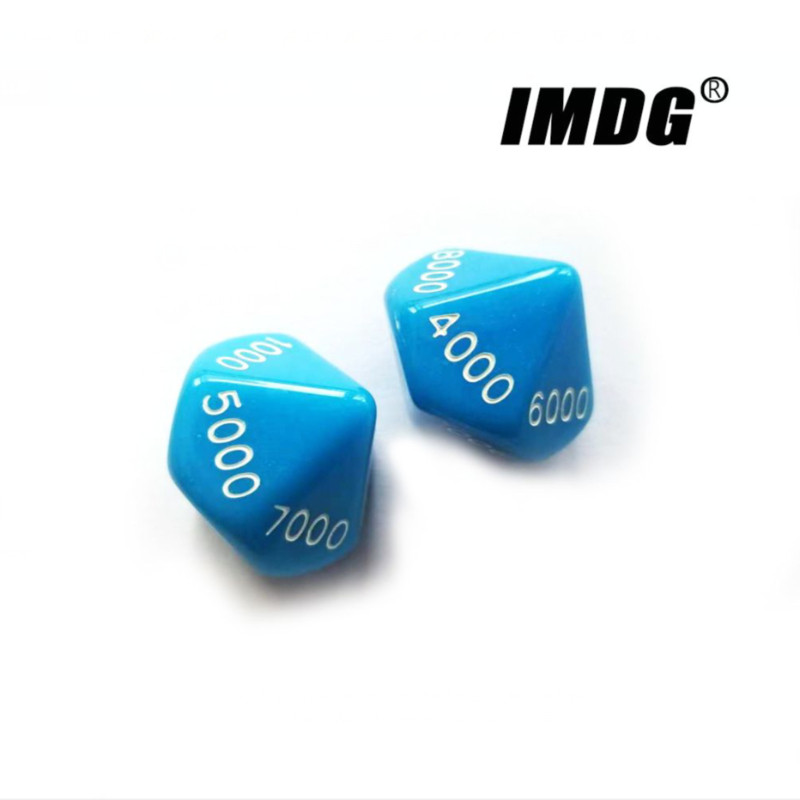 12 tk/komplekti koha väärtusega täringud 10-tahulised kümned digitaalsed sadu tuhandeid lauamängu täringukuubikud