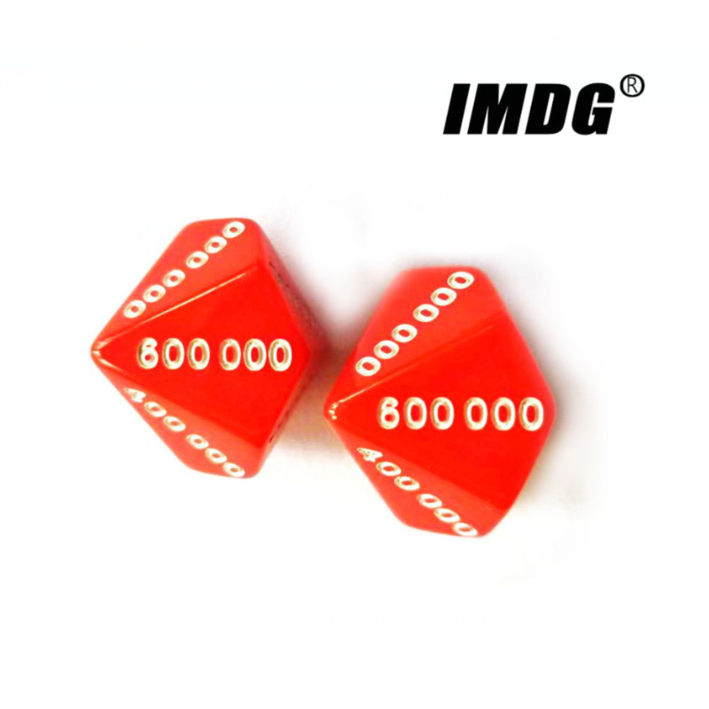 12 tk/komplekti koha väärtusega täringud 10-tahulised kümned digitaalsed sadu tuhandeid lauamängu täringukuubikud