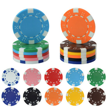 10PCS/LOT Чипове за покер Казино ABS+Iron+Clay Чип за покер Texas Hold\'em Poker Метални монети Комплект чипове за покер Аксесоари за покер
