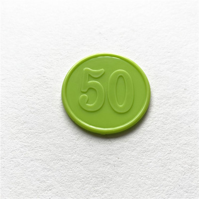 10gab/daudz!Plastmasas pokera čips spēļu žetoniem Plastmasas monētas Ģimenes klubs Galda spēles Rotaļlieta Radoša dāvana bērniem