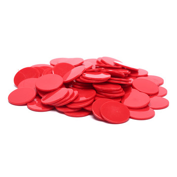 100 бр./лот 25 мм пластмасови маркери за чипове за покер жетон Забавен семеен клуб Настолни игри Играчка Творчески подарък 9 цвята