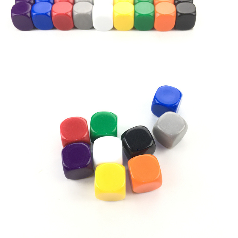 5 kom kockica u 9 boja, 22 mm zaobljenog kuta, akrilne šesterokutne prazne kockice mogu pisati bez boja Kreativnost Zanimljiv DIY set kockica