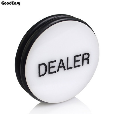 KUUM MÜÜK 1 tk akrüülist pokkeri diileri nupp Texas Hold'em 3 tolli vajutatav pokkerikaardid Guard pokkeri diileri nupp 2 külge