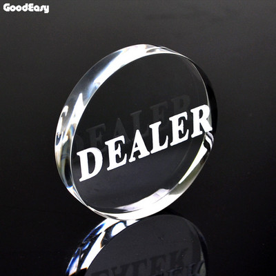 KUUM MÜÜK 1 tk akrüülist pokkeri diileri nupp Texas Hold'em 3 tolli vajutatav pokkerikaardid Guard pokkeri diileri nupp 2 külge