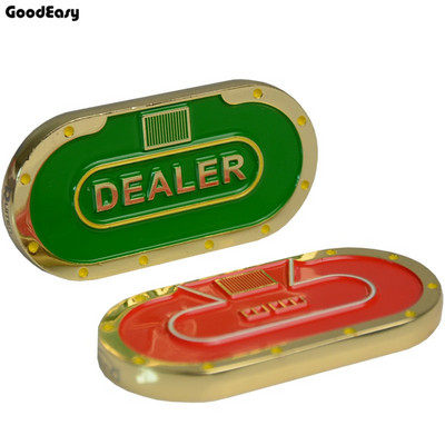KUUM MÜÜK 1 tk akrüülist pokkeri diileri nupp Texas Hold'em 3 tolli vajutatav pokkerikaardid Guard pokkeri diileri nupp 2 külge