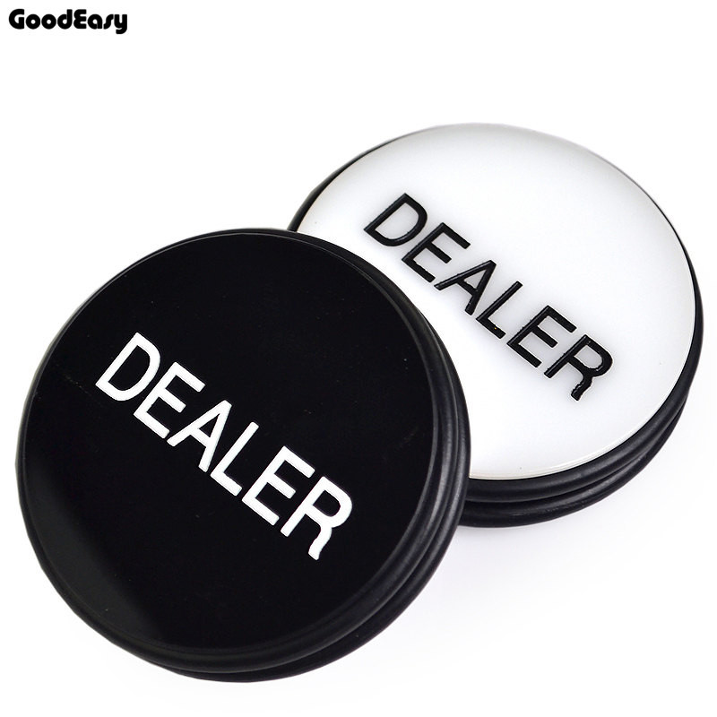 KUUM MÜÜK 1 tk akrüülist pokkeri diileri nupp Texas Hold'em 3 tolli vajutatav pokkerikaardid Guard pokkeri diileri nupp 2 külge