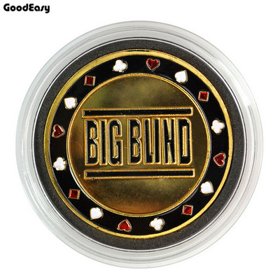 Štitnik za poker kartice Metalni žeton novčić s plastičnim poklopcem Texas Poker Chip Set Poker vruće kvalitete LAS VEGAS Igra gumba