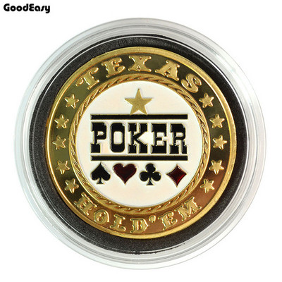 Štitnik za poker kartice Metalni žeton novčić s plastičnim poklopcem Texas Poker Chip Set Poker vruće kvalitete LAS VEGAS Igra gumba