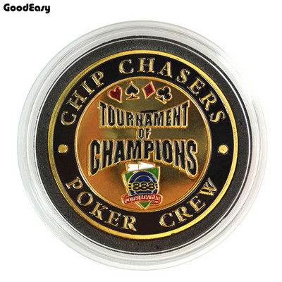 Štitnik za poker kartice Metalni žeton novčić s plastičnim poklopcem Texas Poker Chip Set Poker vruće kvalitete LAS VEGAS Igra gumba