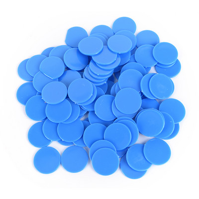 100 DB 24 mm-es műanyag póker zseton kaszinó bingó jelölő token móka családi klub játék Kreatív ajándék kellékek