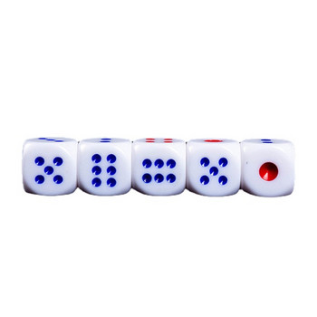 6 τεμάχια/σετ 25mm Στρογγυλεμένα Big One Dice Κατάλληλα για Old Man Mahjong Game Dice