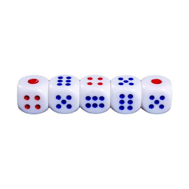 6 tk/komplekt 25 mm ümardatud suur täring, mis sobib Old Mani mahjongi mängutäringutele