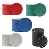 20 τμχ ABS Poker Chips Casino Baccarat Black Jack Chip Κέρματα Κάρτες πόκερ Παιχνίδι Mahjong Dice Chips Χωρίς ονομαστική αξία Κενό Chip