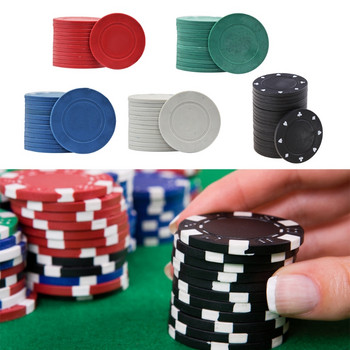 20 τμχ ABS Poker Chips Casino Baccarat Black Jack Chip Κέρματα Κάρτες πόκερ Παιχνίδι Mahjong Dice Chips Χωρίς ονομαστική αξία Κενό Chip