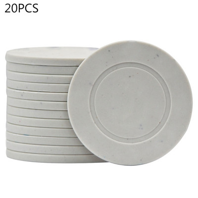 20 τμχ ABS Poker Chips Casino Baccarat Black Jack Chip Κέρματα Κάρτες πόκερ Παιχνίδι Mahjong Dice Chips Χωρίς ονομαστική αξία Κενό Chip
