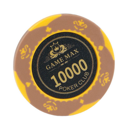 5 PC Caribbean Crown Clay Chips Teksasas pokera žetonu monētām veltīti kazino kluba spēļu piederumi