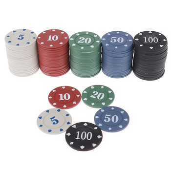 20 τμχ Πόκερ Τσιπ πλαστικό Στρογγυλό Πλαστικό Παιχνίδι Καζίνο Πόκερ Τσιπ Μπακαρά