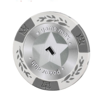 5 gab/partija Māla žetoni Pentagram Texas Poker Texas Casino Poker Baccarat Upscale pokera žetonu komplekts Piederumi Šaha galdiņa veids