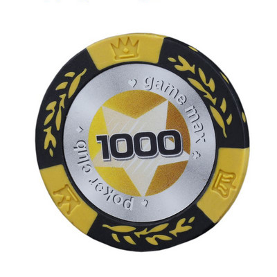 5 gab/partija Māla žetoni Pentagram Texas Poker Texas Casino Poker Baccarat Upscale pokera žetonu komplekts Piederumi Šaha galdiņa veids