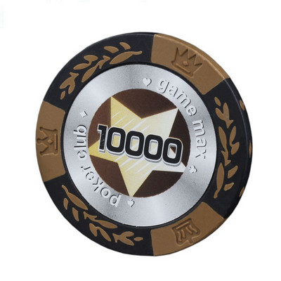 5 gab/partija Māla žetoni Pentagram Texas Poker Texas Casino Poker Baccarat Upscale pokera žetonu komplekts Piederumi Šaha galdiņa veids