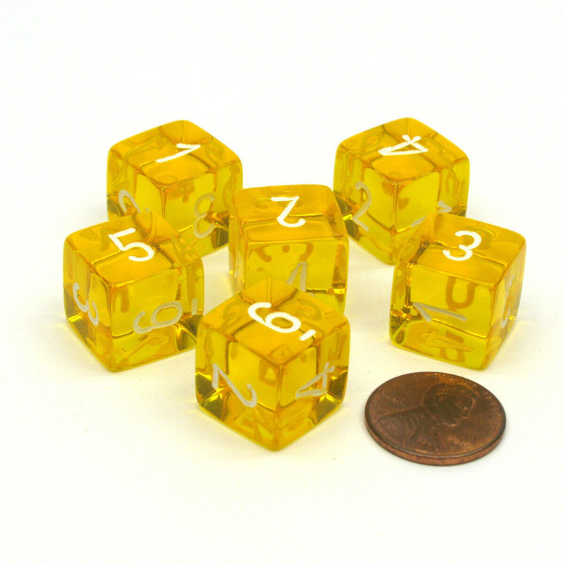 10 tk/komplekt Uued 16 mm selged 6-poolsed digitaalsed rekvisiidid, 1-6 läbipaistvad D6 täringud