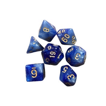 7 τμχ/σετ Επιτραπέζιο παιχνίδι Polyhedral Dice Πολύχρωμο Polyhedral Game Dice For Dungeons And Dragons DND RPG MTG 4 6 8 10 12 20 D4-D20