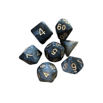 7 τμχ/σετ Επιτραπέζιο παιχνίδι Polyhedral Dice Πολύχρωμο Polyhedral Game Dice For Dungeons And Dragons DND RPG MTG 4 6 8 10 12 20 D4-D20