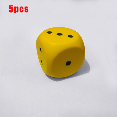 5/10 gab. Lieli Sūkļa kauliņi, Mīkstas un Elastīgas Rotaļlietas Krāsains Cieta punkta kauliņš 6cm Kognitīvi uzjautrinoši rekvizīti ballītei Mājas dārza spēļu rīks