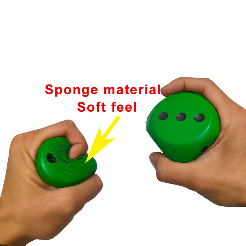 5/10 gab. Lieli Sūkļa kauliņi, Mīkstas un Elastīgas Rotaļlietas Krāsains Cieta punkta kauliņš 6cm Kognitīvi uzjautrinoši rekvizīti ballītei Mājas dārza spēļu rīks