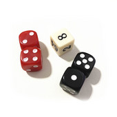 5 tk/komplekt Kvaliteetne uus akrüülist 16 mm punn + mitu täringut backgammoni lauamängude täringule