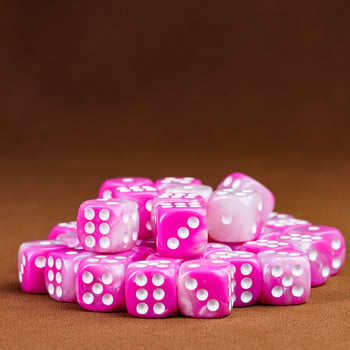 Poludie 10Pcs D6 12mm Mini Dice Παιχνίδια τζόγου Six Sides Dice for Club Party RPG Επιτραπέζια μπάρα παιχνιδιών Αξεσουάρ