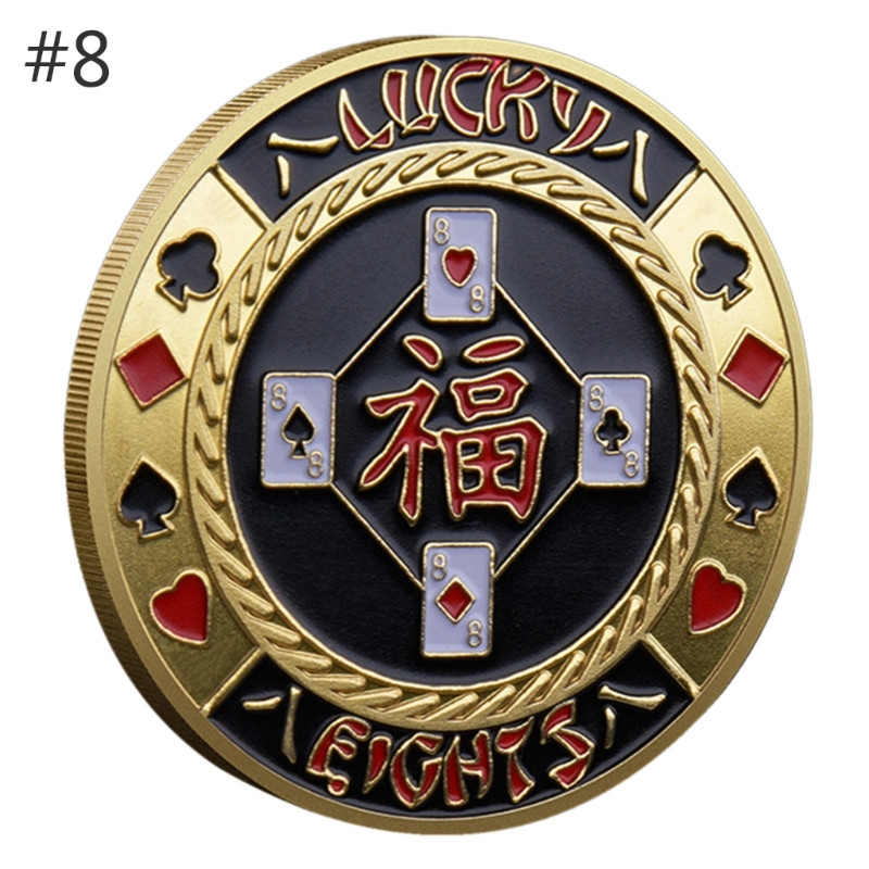 Mikroshēmas Monētas Metāla aizsargs Monētas Kolekcionējamas Suvenīri Čipa Kazino Čipu tirgotāja Žetoni Suvenīru Kolekcionējamas Dāvanas