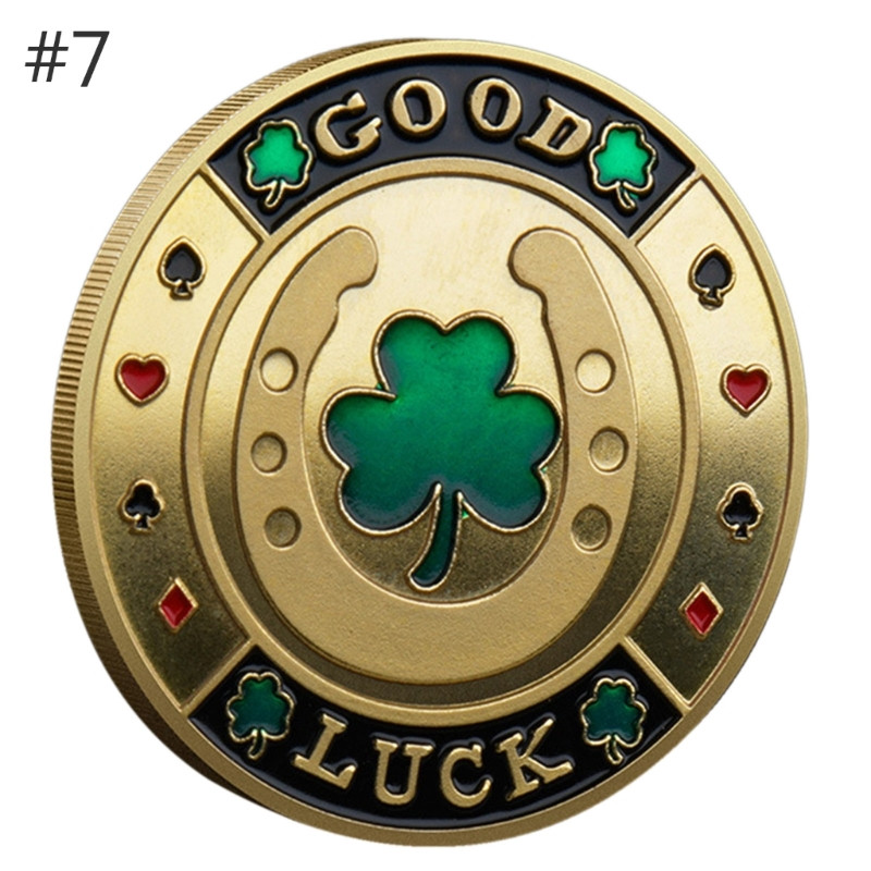 Mikroshēmas Monētas Metāla aizsargs Monētas Kolekcionējamas Suvenīri Čipa Kazino Čipu tirgotāja Žetoni Suvenīru Kolekcionējamas Dāvanas