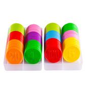 10 tk/partii!Plastist pokkerižetoon mängumärkide jaoks Plastmündid Pereklubi lauamängud Mänguasi Loominguline kingitus lastele kiip