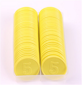10 tk/partii!Plastist pokkerižetoon mängumärkide jaoks Plastmündid Pereklubi lauamängud Mänguasi Loominguline kingitus lastele kiip