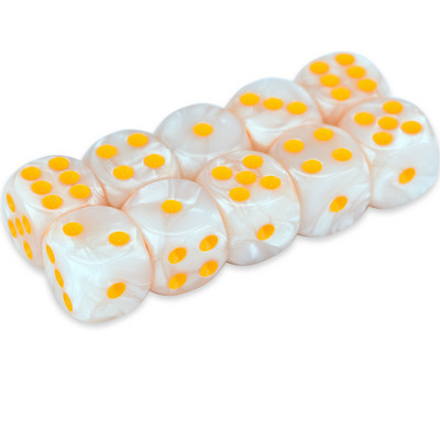 10 D6 täringukomplekt 16 mm ümara nurgaga/ruudukujuline matriit Shadowrun Championsi RPG jaoks – Vortex, kahevärviline