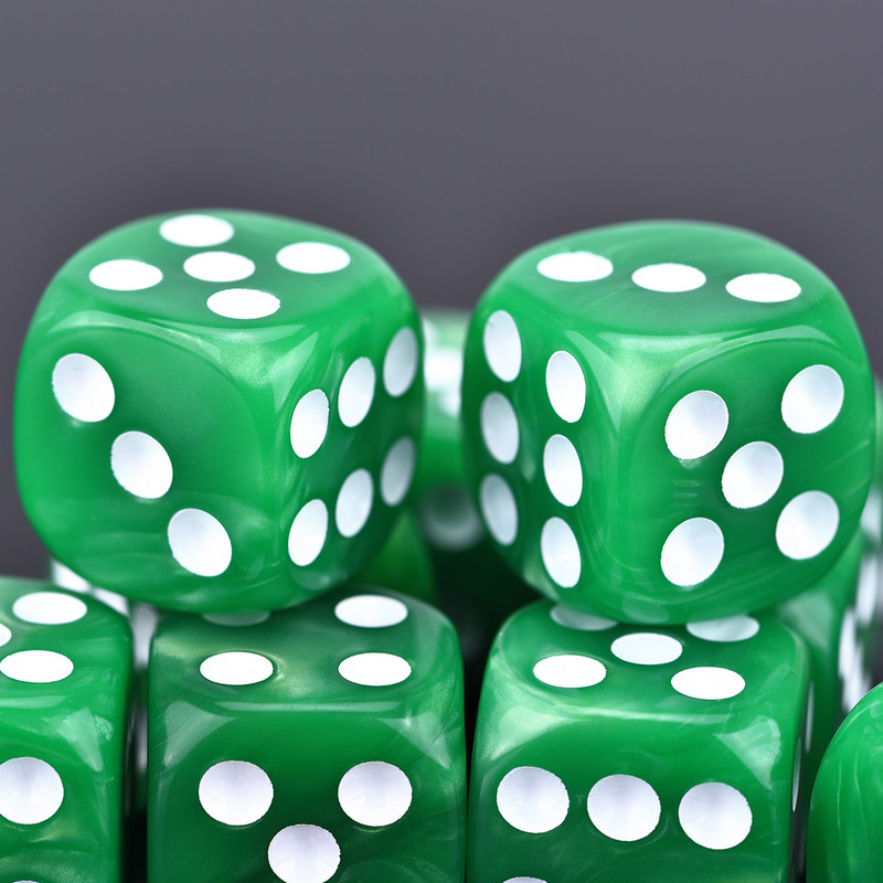 10 D6 täringukomplekt 16 mm ümara nurgaga/ruudukujuline matriit Shadowrun Championsi RPG jaoks – Vortex, kahevärviline