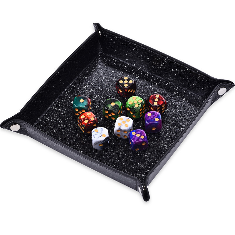 10 D6 täringukomplekt 16 mm ümara nurgaga/ruudukujuline matriit Shadowrun Championsi RPG jaoks – Vortex, kahevärviline