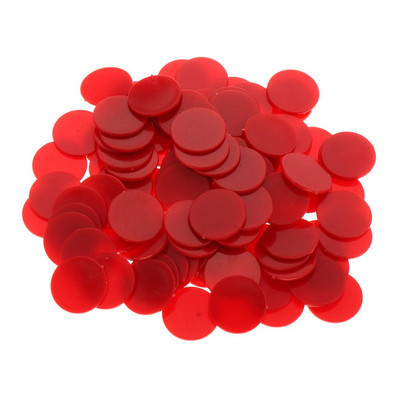 100x 25MM Chip Poker Game Board Game Chip DIY Craft jucărie pentru copii