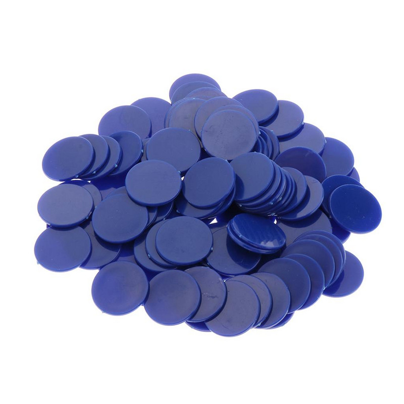 100x 25MM Chip Poker Game Board Game Chip DIY Craft jucărie pentru copii