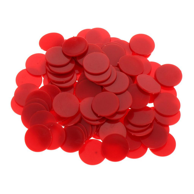 100x 25MM Chip Poker Game Board Game Chip DIY Craft jucărie pentru copii