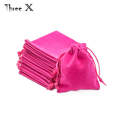 Σετ 10 4,0" x 3,15" ανθεκτικές βελούδινες τσάντες μεταφοράς με κορδόνι για συσκευασία δώρου κοσμημάτων με ζάρια