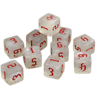 Polyhedral D6 täringukomplekt 10 tk 6-poolsed mängutäringud lauamängude jaoks D&D RPG rollimängulaua tarvikud