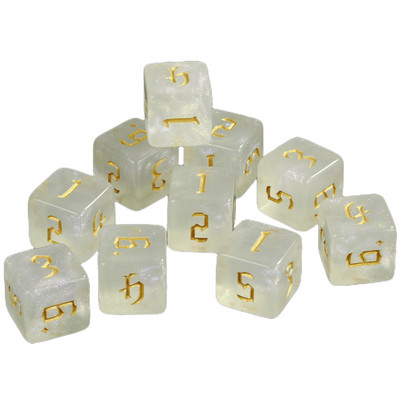 Polyhedral D6 täringukomplekt 10 tk 6-poolsed mängutäringud lauamängude jaoks D&D RPG rollimängulaua tarvikud