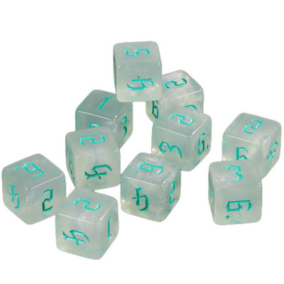 Polyhedral D6 täringukomplekt 10 tk 6-poolsed mängutäringud lauamängude jaoks D&D RPG rollimängulaua tarvikud