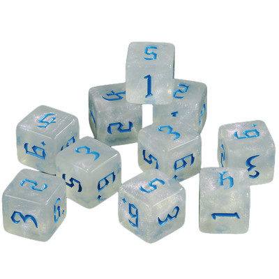 Polyhedral D6 täringukomplekt 10 tk 6-poolsed mängutäringud lauamängude jaoks D&D RPG rollimängulaua tarvikud