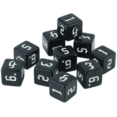 Polyhedral D6 täringukomplekt 10 tk 6-poolsed mängutäringud lauamängude jaoks D&D RPG rollimängulaua tarvikud