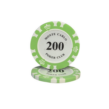 10 τμχ Clay Poker Chip Set Casino Coins Poker 40x3,3mm Metal Entertain Coins Δολάριο Monte Carlo Chips Poker Club Αξεσουάρ