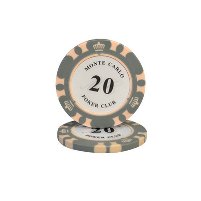 10 gab. Māla pokera žetonu komplekts Kazino Monētas Pokers 40x3,3mm Metāls Izklaide Monētas Dollar Monte Carlo Chips Poker Club Aksesuāri