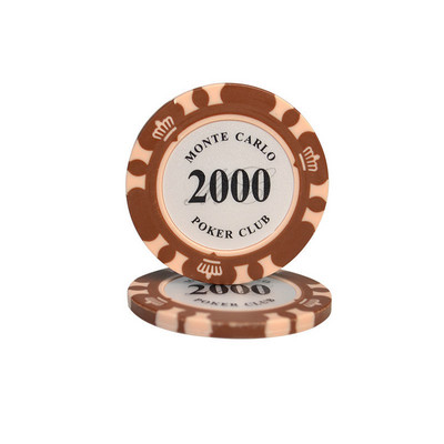 10 gab. Māla pokera žetonu komplekts Kazino Monētas Pokers 40x3,3mm Metāls Izklaide Monētas Dollar Monte Carlo Chips Poker Club Aksesuāri